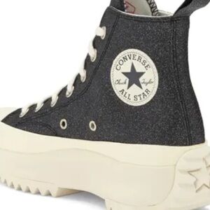 Converse White and Black High Top Sneakers